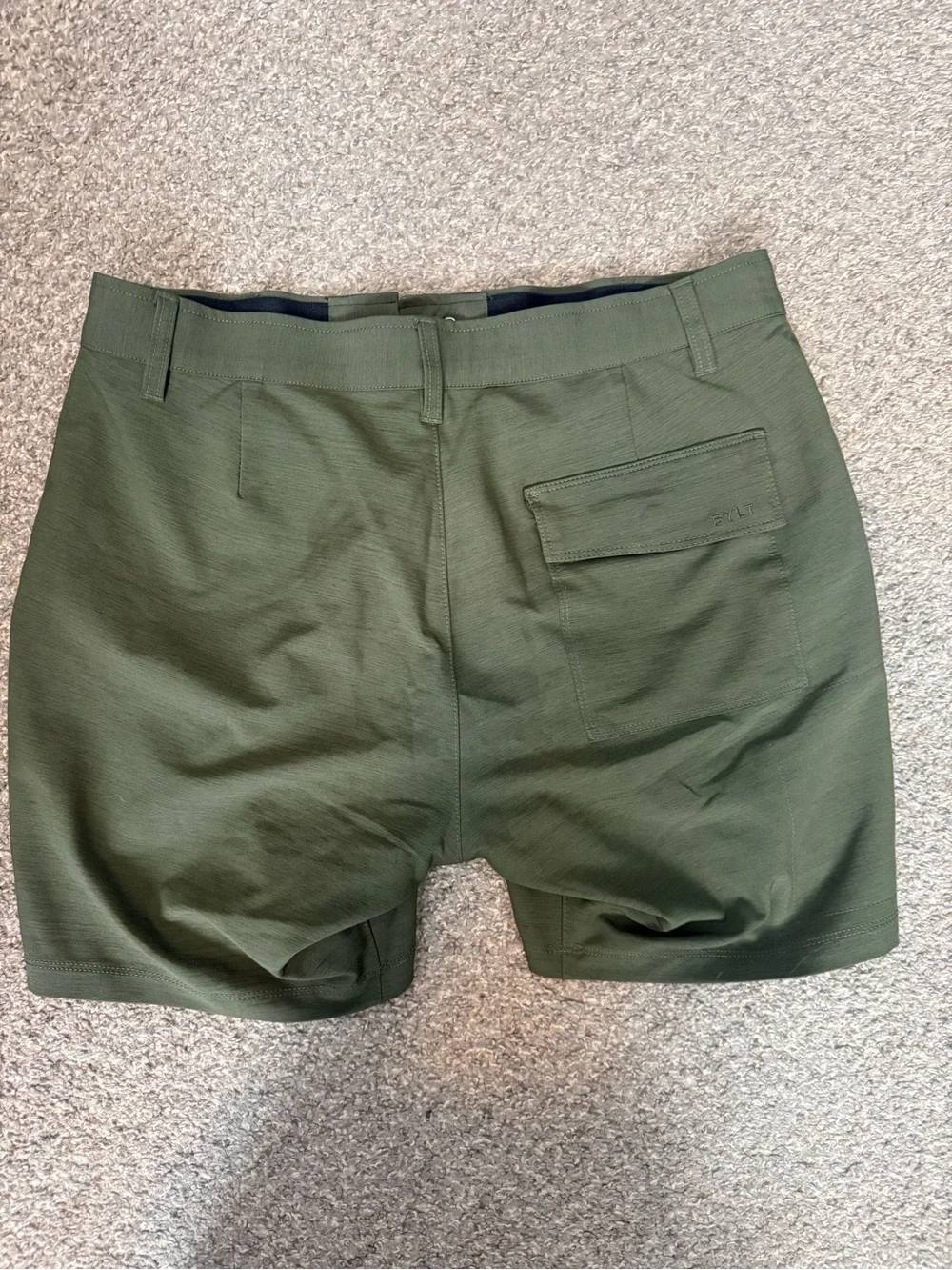 BYLT Basics Olive Green Hybrid Stretch Shorts
